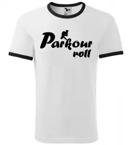 Pánské a dětské tričko Parkour roll bílé