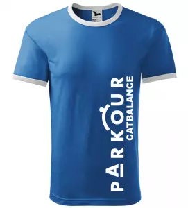 Pánské tričko Parkour catbalance azurové