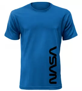 Pánské tričko s nápisem NASA modré