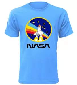 Pánské tričko Challenger NASA azurové