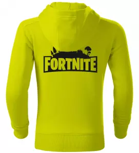 Dětská mikina Fortnite limetková