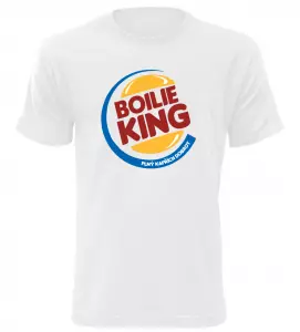 Pánské tričko pro rybáře Boilie King bílé