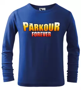 Dětské tričko Parkour Forever s dlouhým rukávem modré