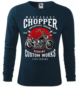 Pánské tričko Westcoast Chopper navy long