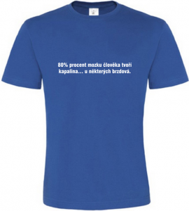 Pánské vtipné tričko Brzdová kapalina modré
