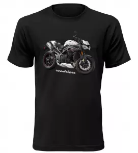 Pánské tričko s motorkou Triumph Roadsters černé