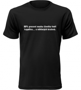 Pánské vtipné tričko Brzdová kapalina černé