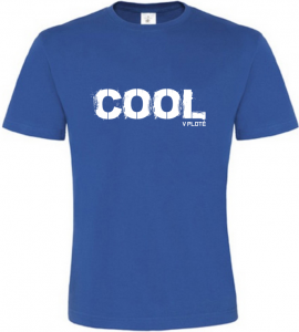 Pánské vtipné tričko COOL v plotě modré