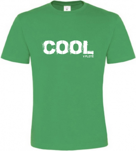 Pánské vtipné tričko COOL v plotě zelené