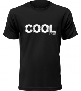 Pánské vtipné tričko COOL v plotě černé