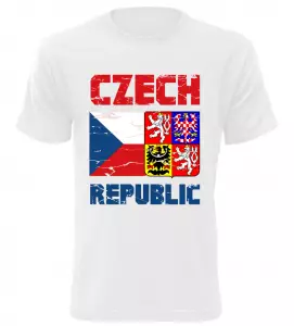 Pánské tričko Czech Republic bílé