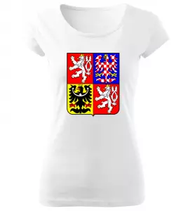 Dámské tričko s českým znakem bílé