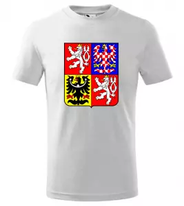 Dětské tričko v českým znakem bílé