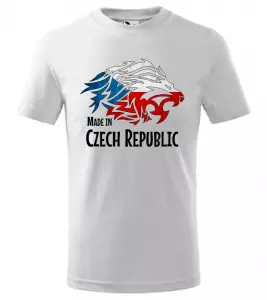 Dětské tričko Made In Czech Republic bílé