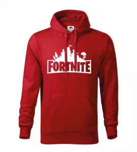 Pánská mikina cape Fortnite červená