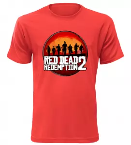 Tričko pro hráče Red Dead Redemption 2 červené