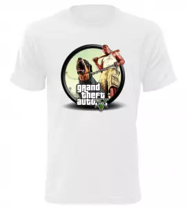 Tričko pro hráče GTA 5 bílé