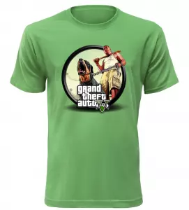 Tričko pro hráče GTA 5 zelené