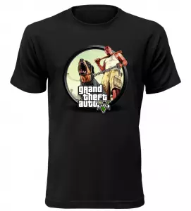 Tričko pro hráče GTA 5 černé