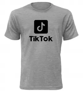 Pánské tričko s motivem Tik Tok melírové