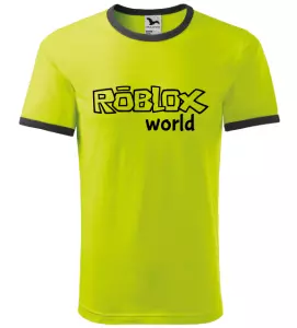 Pánské herní tričko Roblox World limetkové