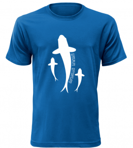 Pánské Rybářské tričko Miluji rybolov modré