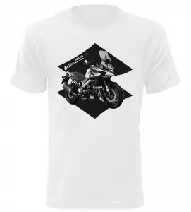 Pánské tričko s motorkou Suzuki V-Storm 1000 bílé