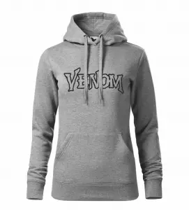 Dámská mikina s nápisem Venom melírová