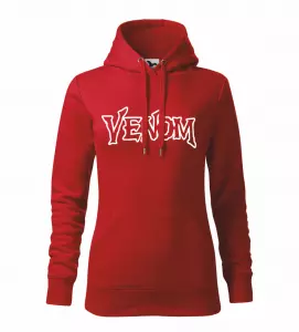 Dámská mikina s nápisem Venom červená