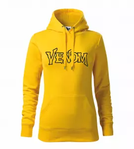 Dámská mikina s nápisem Venom žlutá