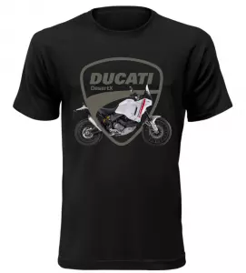 Pánské tričko s motorkou Ducati DesertX černé