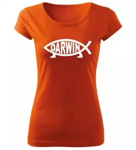 Dámské rybářské tričko Darwin oranžové