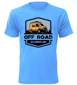 Pánské tričko OFF ROAD ADVENTURE azurové