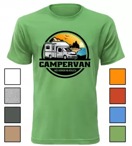 Pánské tričko s karavanem CAMPERVAN