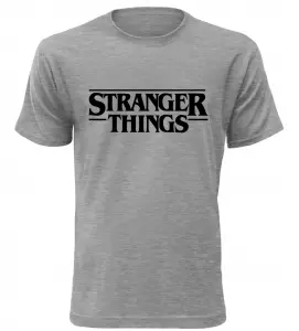 Pánské a dětské tričko Stranger Things melírové