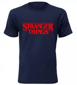 Pánské a dětské tričko Stranger Things navy