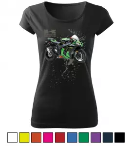 Dámské tričko s motorkou Kawasaki Ninja ZX-10 R