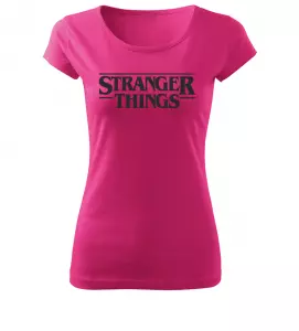 Dámské tričko Stranger Things růžové