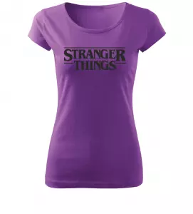 Dámské tričko Stranger Things fialové