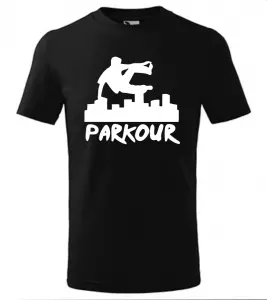 Pánské a dětské tričko Parkour originál černé