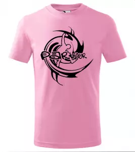 Pánské a dětské tričko Parkour růžové