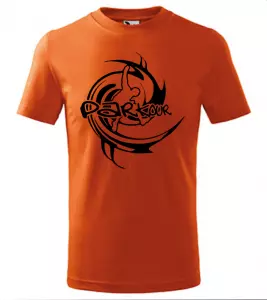 Pánské a dětské tričko Parkour oranžové