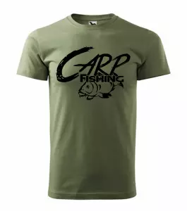 Rybářské tričko Carp Fishing khaki