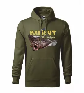 Pánská rybářská mikina s halibutem military