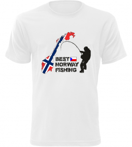 Pánské rybářské tričko Best Norway bílé