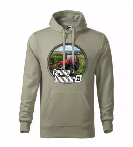 Pánská mikina Farming Simulator 22 cape světlá khaki