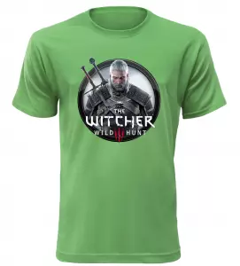 Tričko pro hráče Zaklínač Divoký Hon zelené