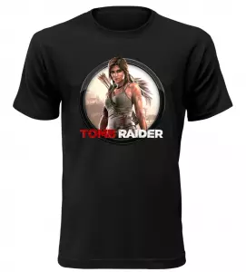 Tričko pro hráče Tomb Raider černé