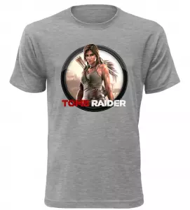 Tričko pro hráče Tomb Raider melírové