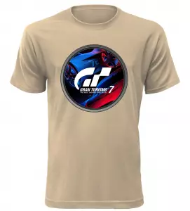 Herní tričko Gran Turismo 7 pískové
